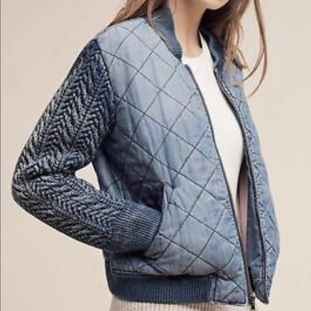 Cloth & Stone Denim Bomber